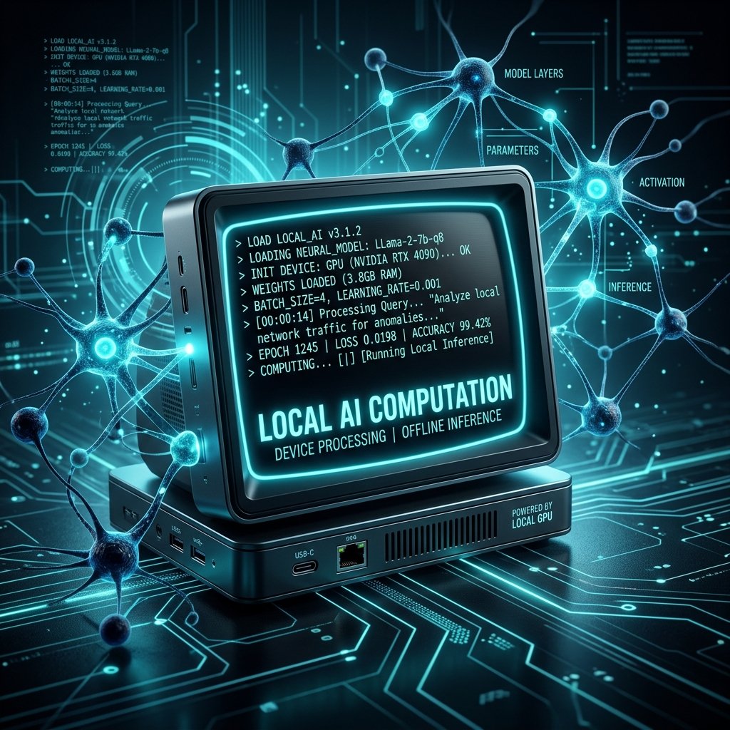 Terminal running local LLM